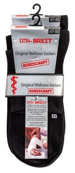 Preview: 4 Paar TippTexx 24 kurze Gesundheitssocken EXTRA-BREITE Socken Kurzschaft